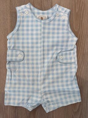 NWT Cypress Row Landon Blue & White Gingham Jon Jon